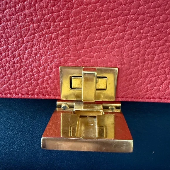 Authentic Celine Color-block Tricolor Leather Bag EUC - Picture 7 of 16